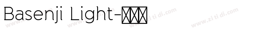 Basenji Light字体转换